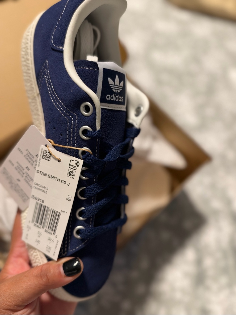 adidas “Stan Smith” Suede Sneakers